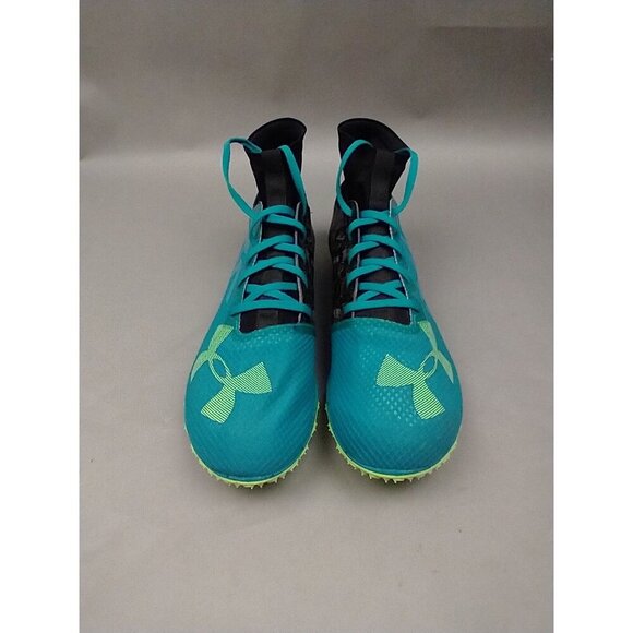 Under Armour Bandit XC Spikes Track Shoes Blue Black Mens 11.5 Sneakers Racing - Picture 2 of 16
